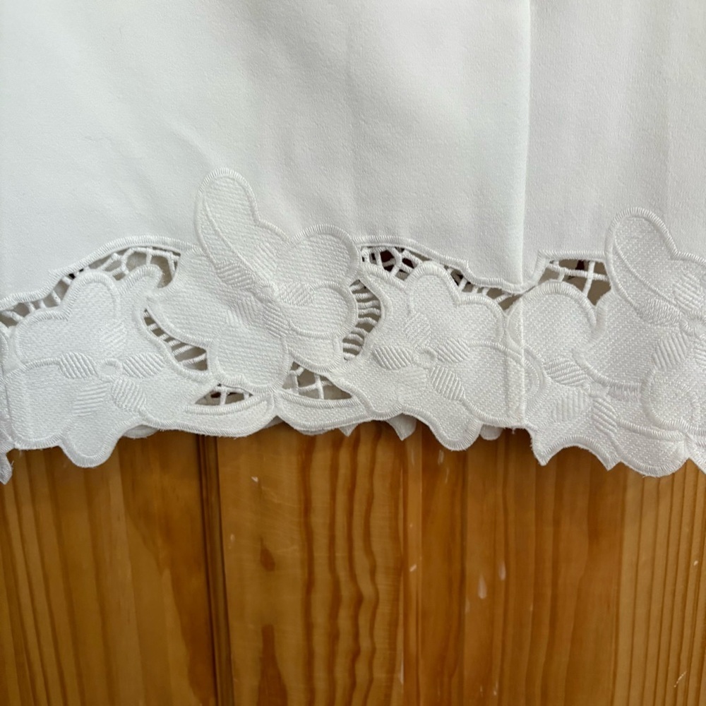 WHITE HOUSE BLACK MARKET White Lace Trim Dress - Picture 7 of 10